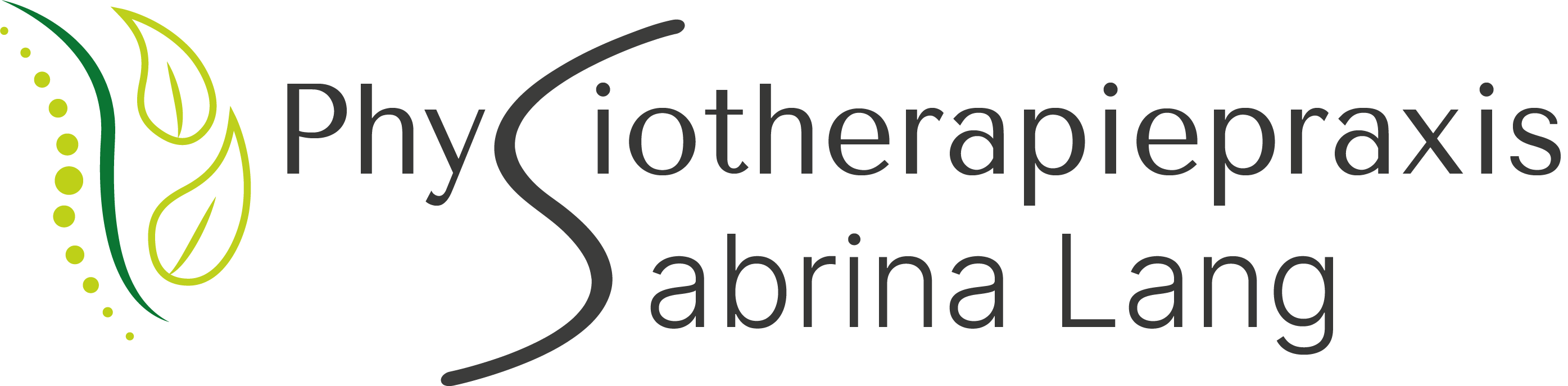 Physiotherapiepraxis Sabrina Lang Logo mit Schrift